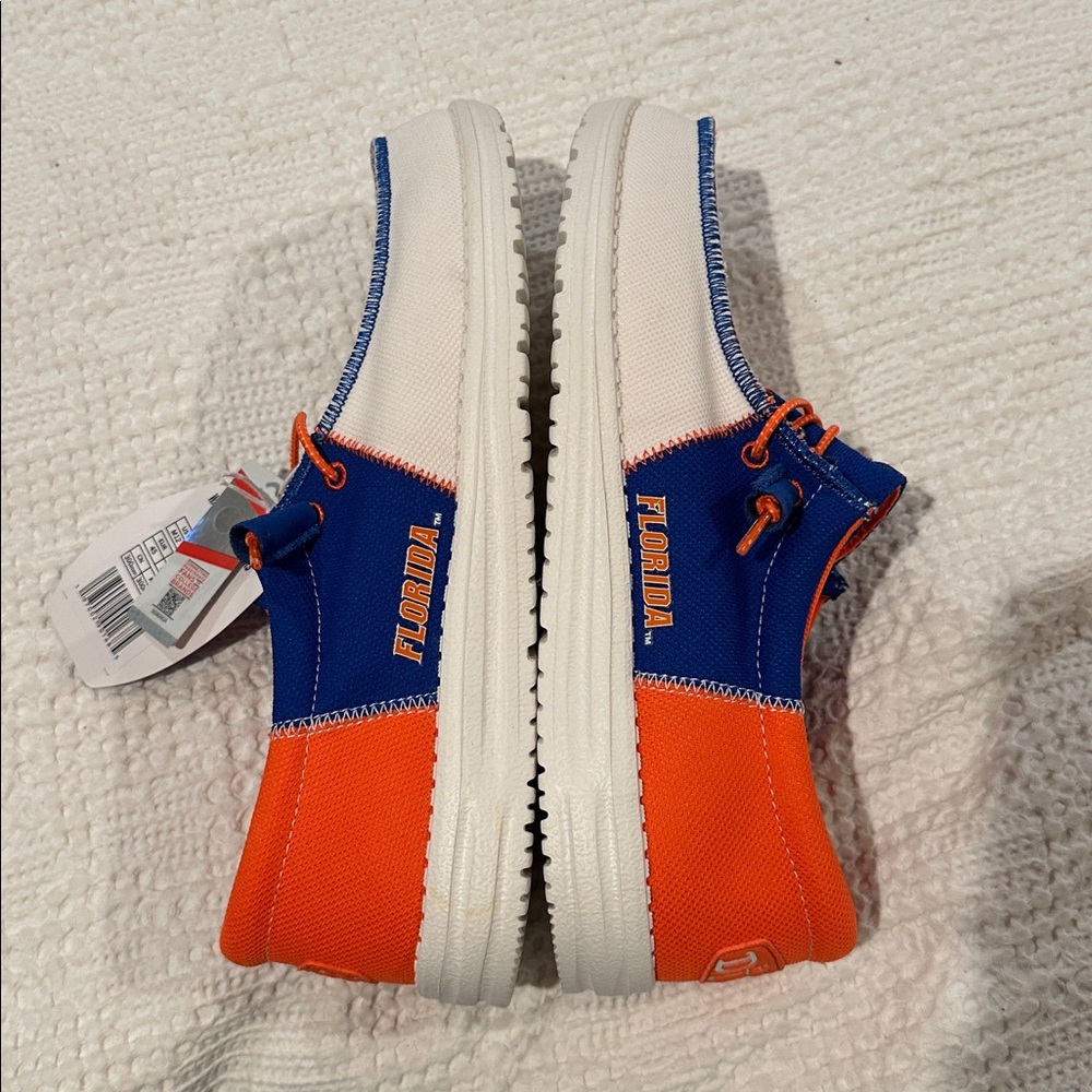 HEY DUDE Wally Tri Florida Gators Men’s 12 NWT College Spirit Orange Blue White - Picture 4 of 9